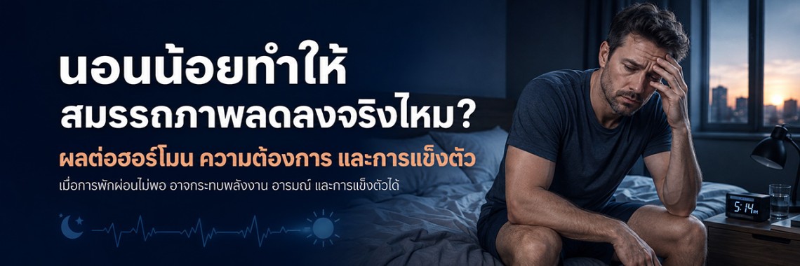 นอนน้อยทำให้สมรรถภาพทางเพศลดลงจริงไหม?