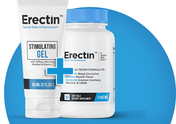 Erectin Stimulating Gel และ Erectin Daily Supplement Combo Set