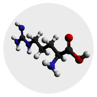 L-Arginine molecule featured ingredient in HerSolution Gel