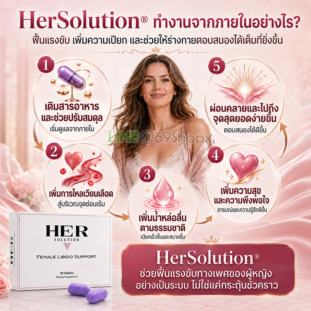 HerSolution ทำงานจากภายในอย่างไร อินโฟกราฟิกอธิบายการทำงานของ HerSolution จากภายใน 5 ขั้นตอน