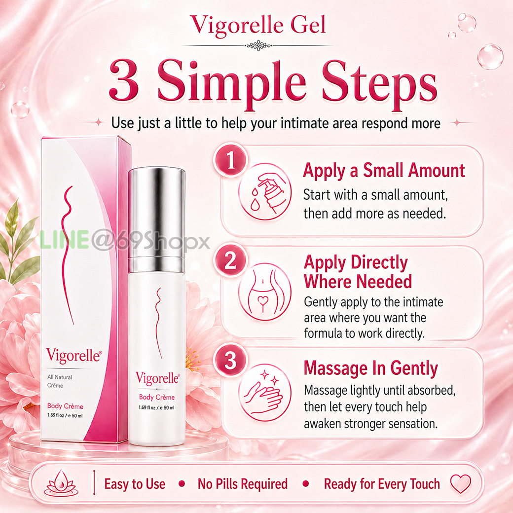 How to use Vigorelle Gel in 3 simple steps