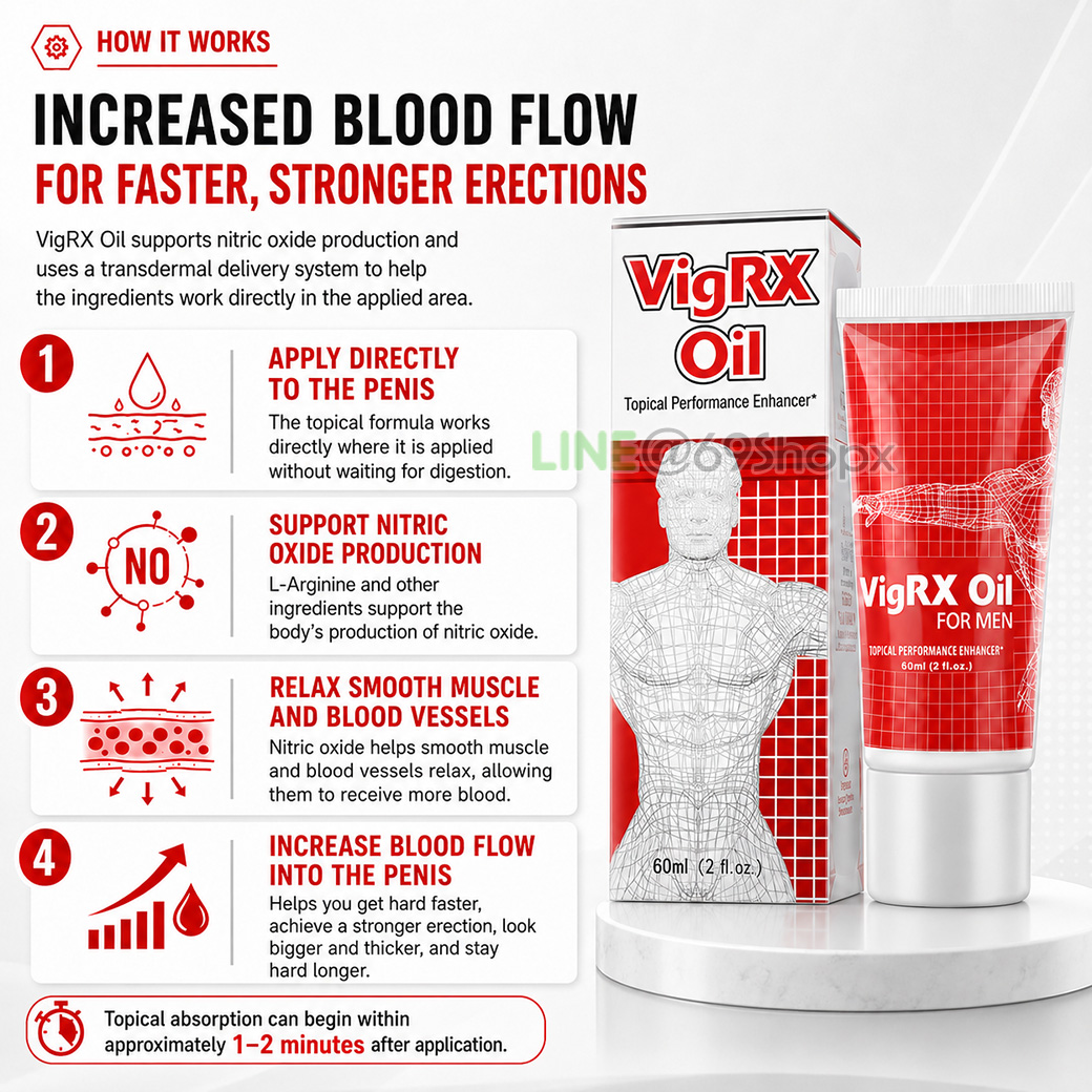 How VigRX Oil works to support nitric oxide blood flow and stronger erections