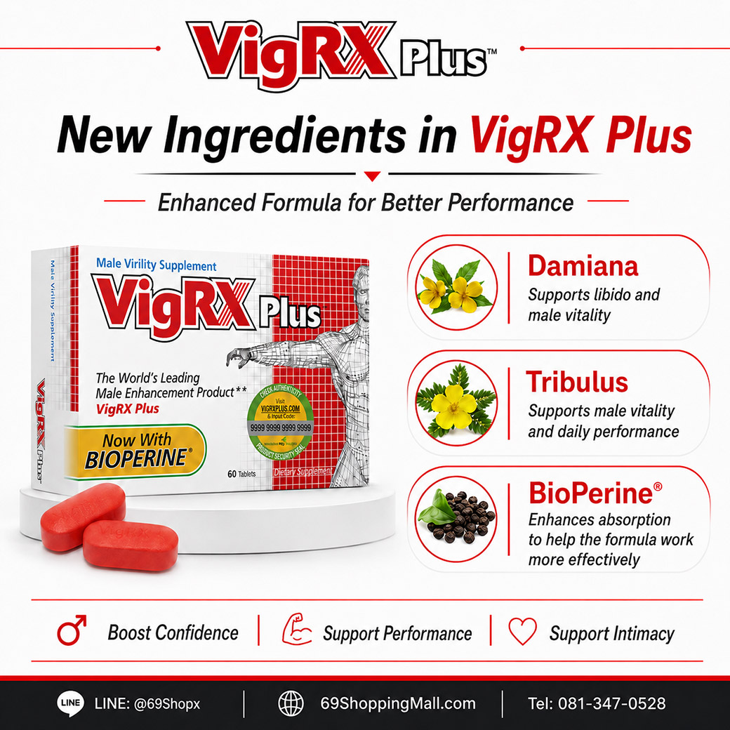 VigRX Plus new ingredients Damiana Tribulus and BioPerine