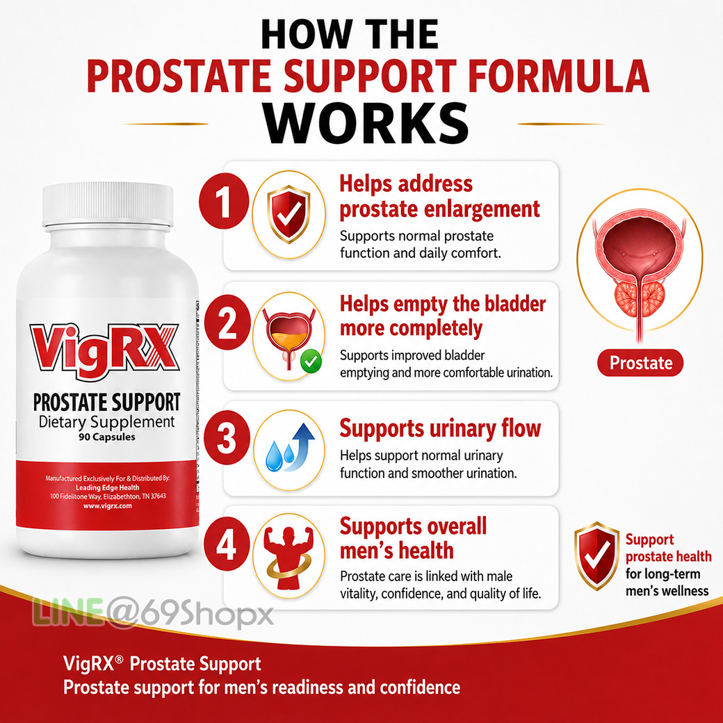 How the VigRX Prostate Support formula supports prostate and urinary health